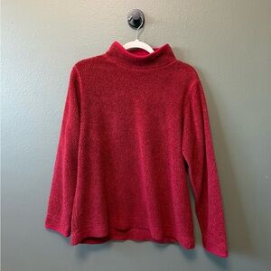 Vintage L.L. Bean Vibrant Red Mockneck Sweater